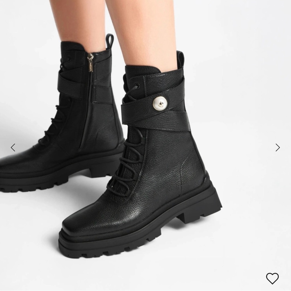 Jimmy Choo Black Combat Boots